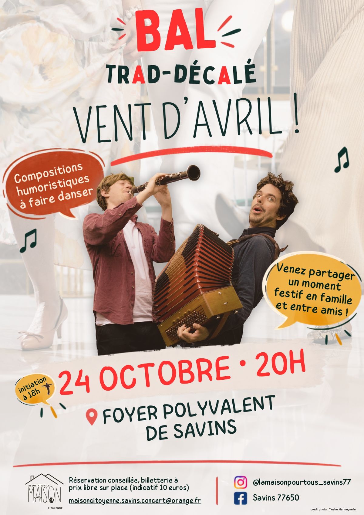 Affiche : BAL TRAD-DÉCALÉ avec Vent d'Avril